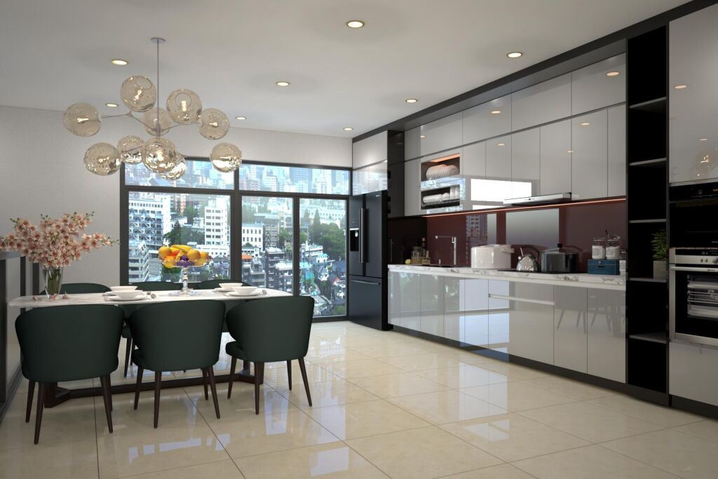 Thiết kế tủ bếp hiện đại, tiện nghi